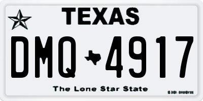 TX license plate DMQ4917