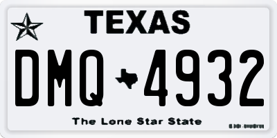 TX license plate DMQ4932