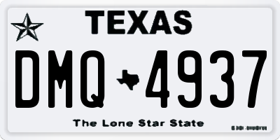 TX license plate DMQ4937