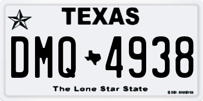 TX license plate DMQ4938