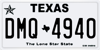 TX license plate DMQ4940