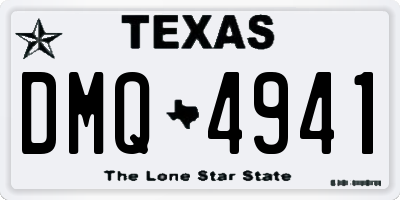 TX license plate DMQ4941