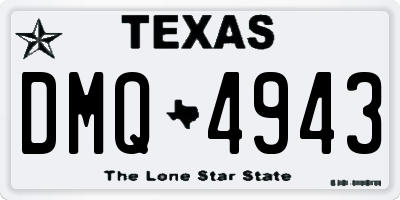 TX license plate DMQ4943