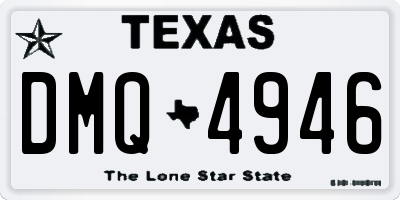 TX license plate DMQ4946
