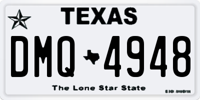TX license plate DMQ4948