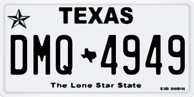 TX license plate DMQ4949