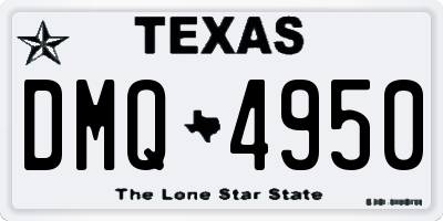 TX license plate DMQ4950