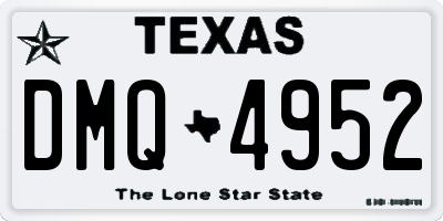 TX license plate DMQ4952