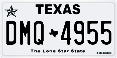 TX license plate DMQ4955