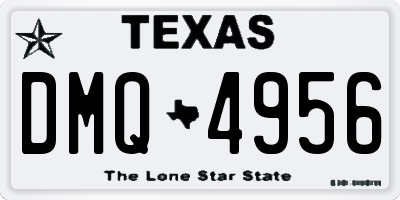 TX license plate DMQ4956