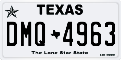 TX license plate DMQ4963