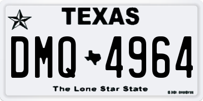 TX license plate DMQ4964