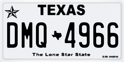 TX license plate DMQ4966