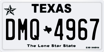 TX license plate DMQ4967