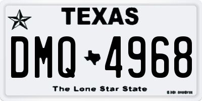 TX license plate DMQ4968