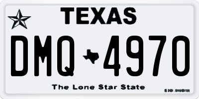 TX license plate DMQ4970