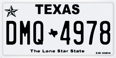 TX license plate DMQ4978