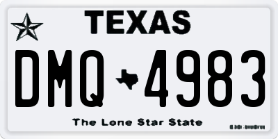 TX license plate DMQ4983