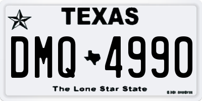 TX license plate DMQ4990