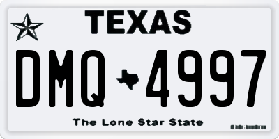 TX license plate DMQ4997