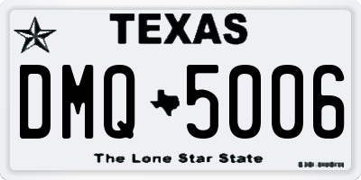 TX license plate DMQ5006