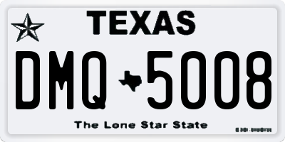 TX license plate DMQ5008