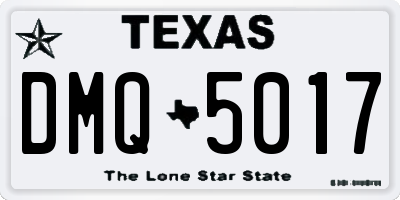 TX license plate DMQ5017