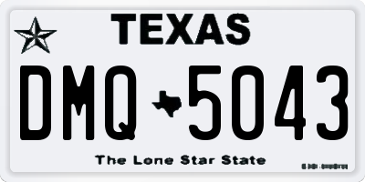 TX license plate DMQ5043