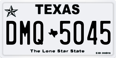 TX license plate DMQ5045