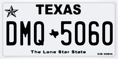 TX license plate DMQ5060