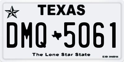 TX license plate DMQ5061