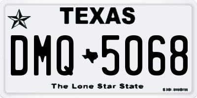 TX license plate DMQ5068