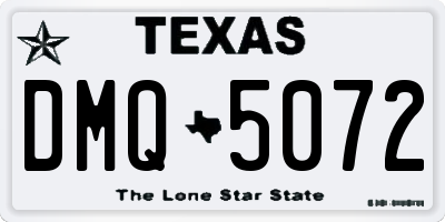 TX license plate DMQ5072