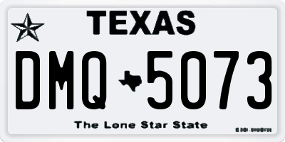 TX license plate DMQ5073