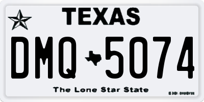 TX license plate DMQ5074