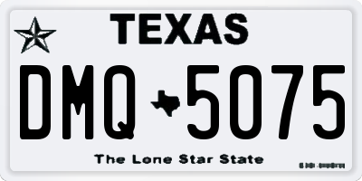 TX license plate DMQ5075