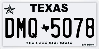 TX license plate DMQ5078