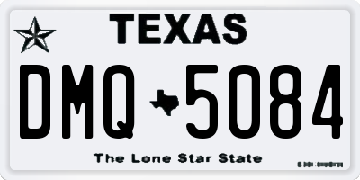 TX license plate DMQ5084
