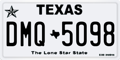 TX license plate DMQ5098