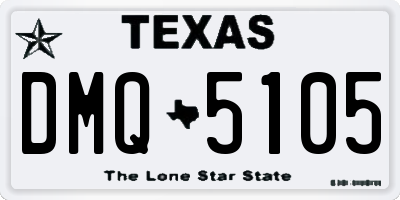 TX license plate DMQ5105