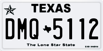 TX license plate DMQ5112