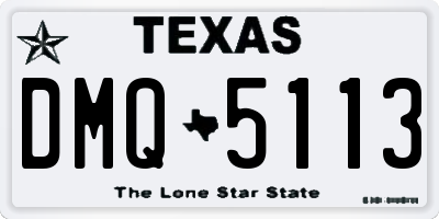 TX license plate DMQ5113