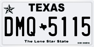 TX license plate DMQ5115
