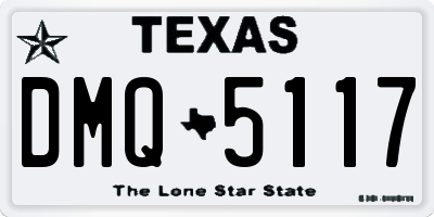 TX license plate DMQ5117