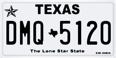 TX license plate DMQ5120