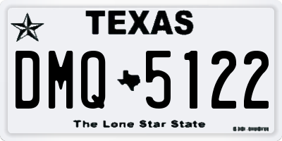 TX license plate DMQ5122