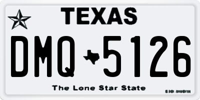 TX license plate DMQ5126