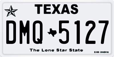TX license plate DMQ5127