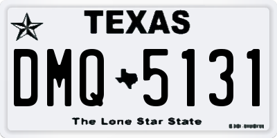 TX license plate DMQ5131