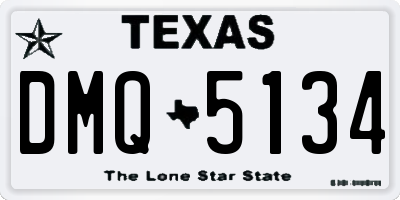 TX license plate DMQ5134